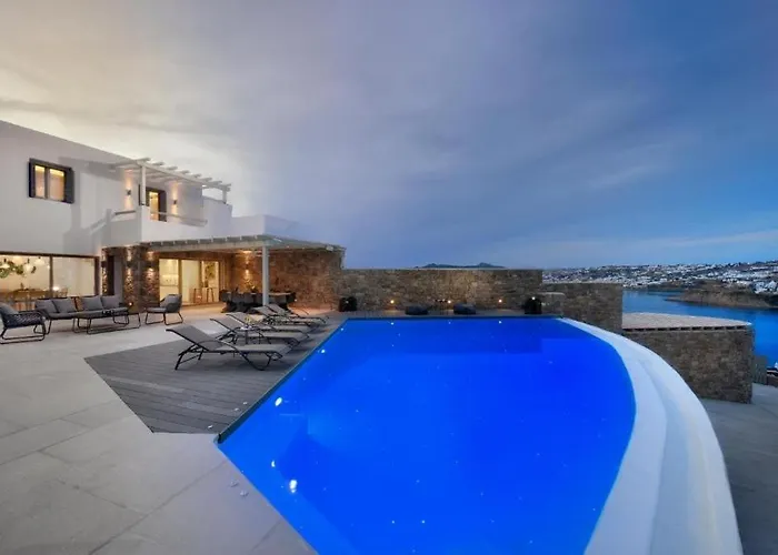 فيلة Luxury Mykonos In The Ornos Korfos *